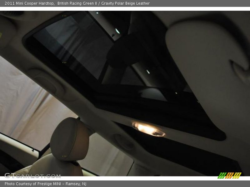 British Racing Green II / Gravity Polar Beige Leather 2011 Mini Cooper Hardtop