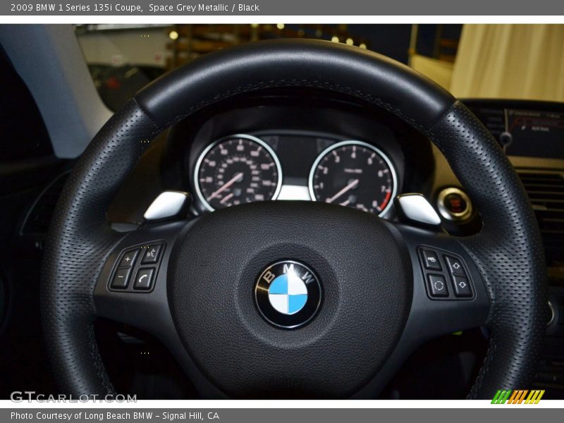 Space Grey Metallic / Black 2009 BMW 1 Series 135i Coupe