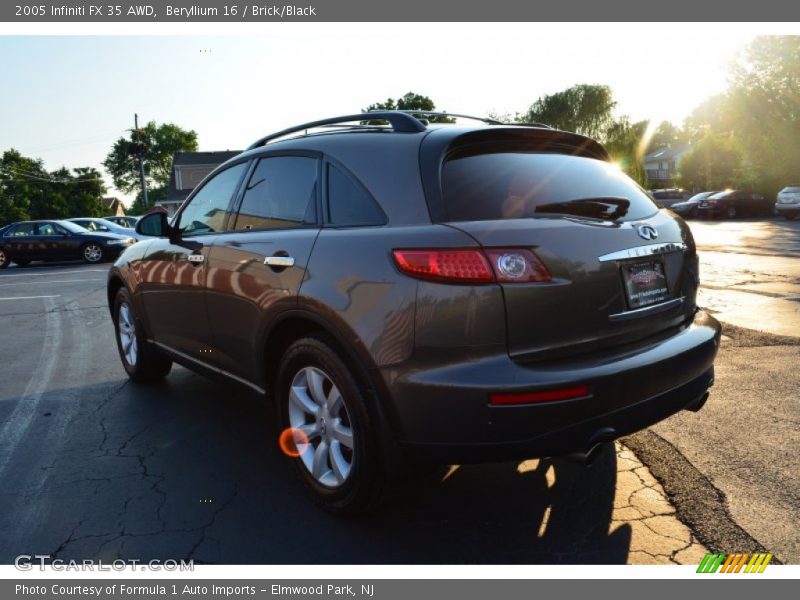 Beryllium 16 / Brick/Black 2005 Infiniti FX 35 AWD