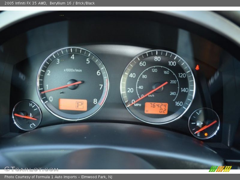 Beryllium 16 / Brick/Black 2005 Infiniti FX 35 AWD