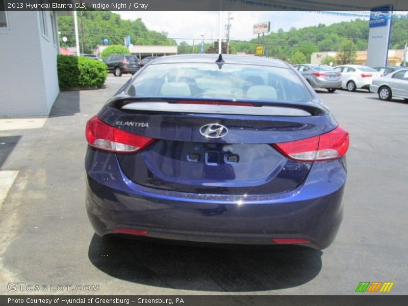 Indigo Night / Gray 2013 Hyundai Elantra GLS