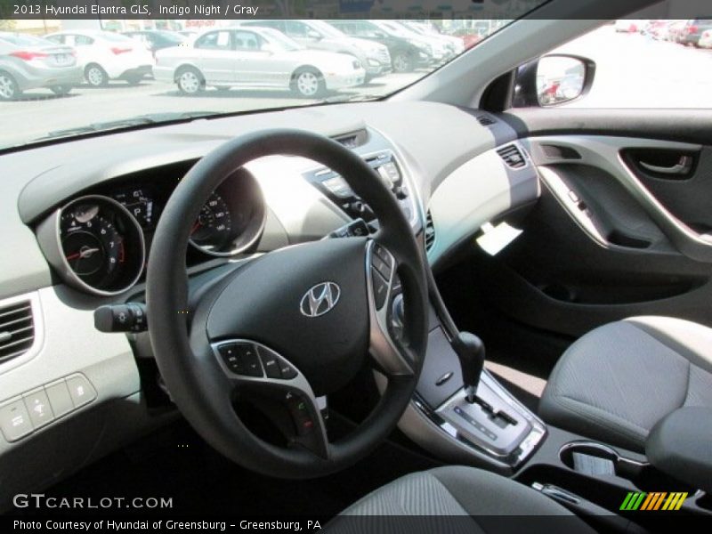 Indigo Night / Gray 2013 Hyundai Elantra GLS