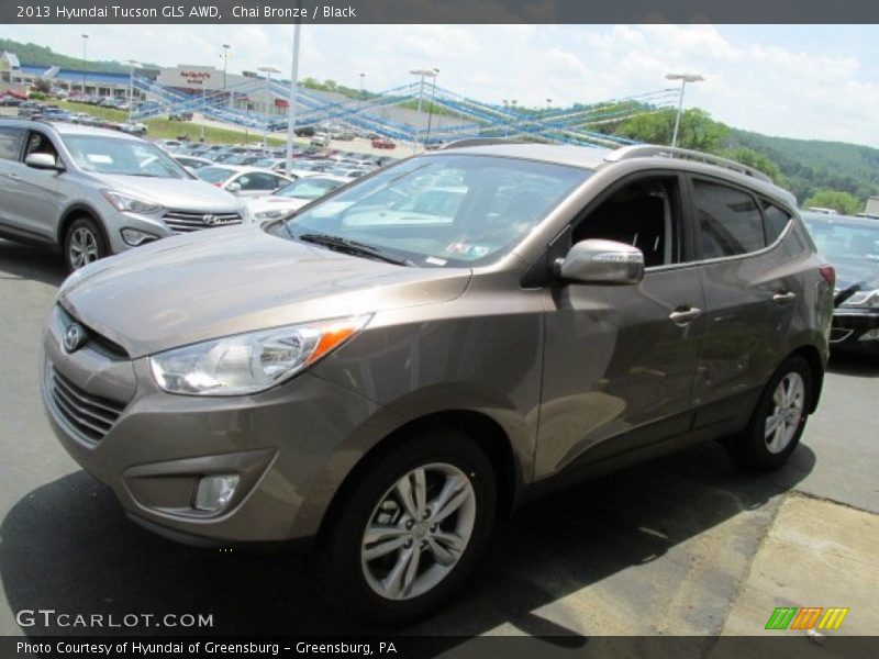 Chai Bronze / Black 2013 Hyundai Tucson GLS AWD
