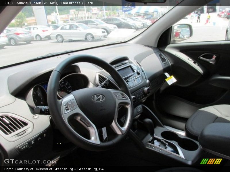 Chai Bronze / Black 2013 Hyundai Tucson GLS AWD