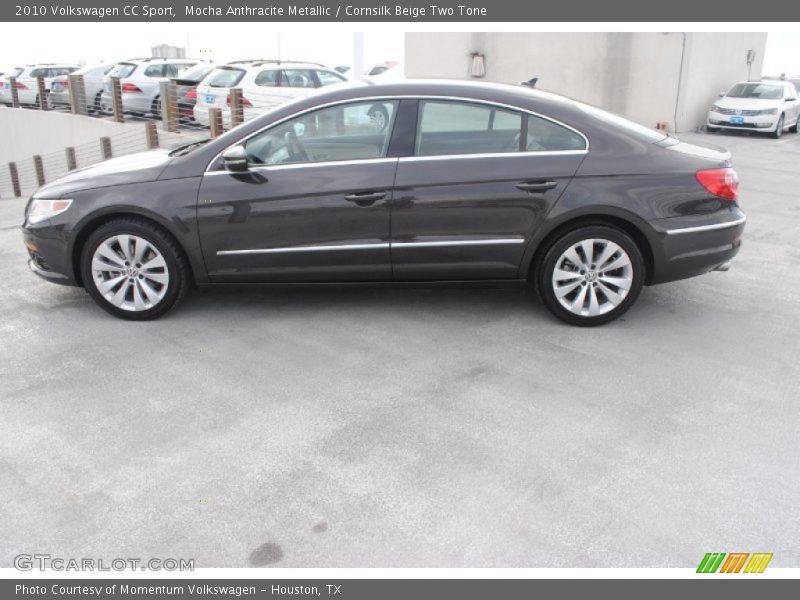 Mocha Anthracite Metallic / Cornsilk Beige Two Tone 2010 Volkswagen CC Sport
