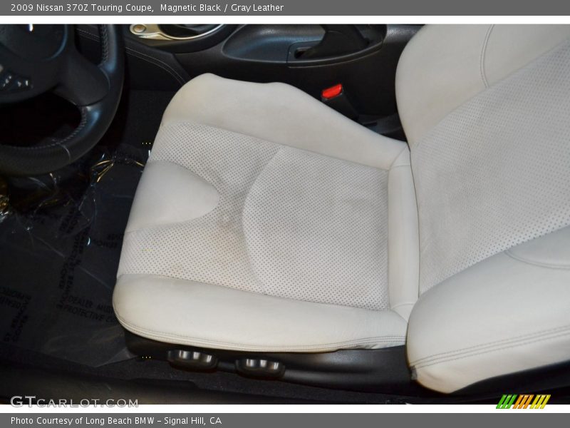 Magnetic Black / Gray Leather 2009 Nissan 370Z Touring Coupe
