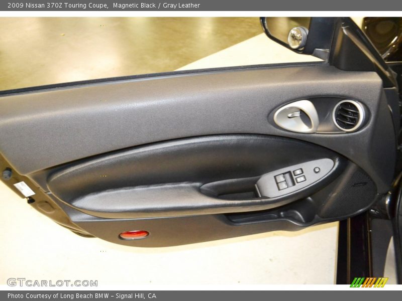 Magnetic Black / Gray Leather 2009 Nissan 370Z Touring Coupe