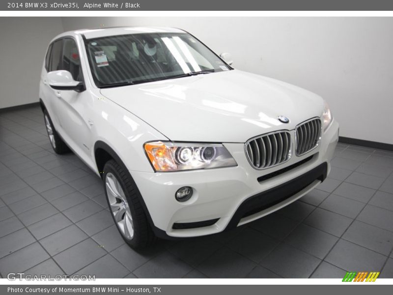 Alpine White / Black 2014 BMW X3 xDrive35i