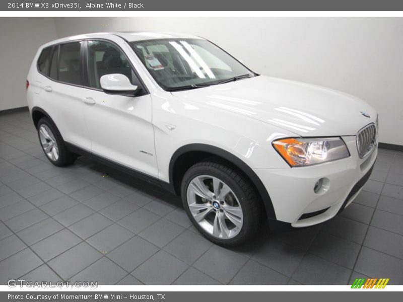 Alpine White / Black 2014 BMW X3 xDrive35i