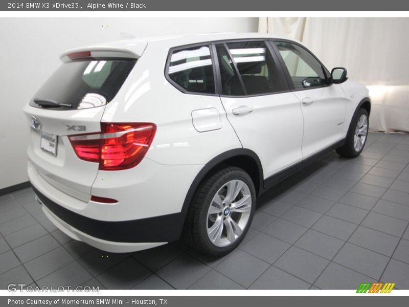 Alpine White / Black 2014 BMW X3 xDrive35i
