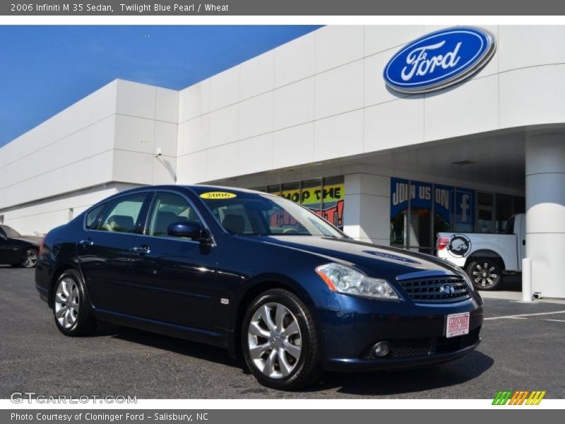 Twilight Blue Pearl / Wheat 2006 Infiniti M 35 Sedan