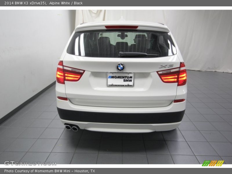 Alpine White / Black 2014 BMW X3 xDrive35i