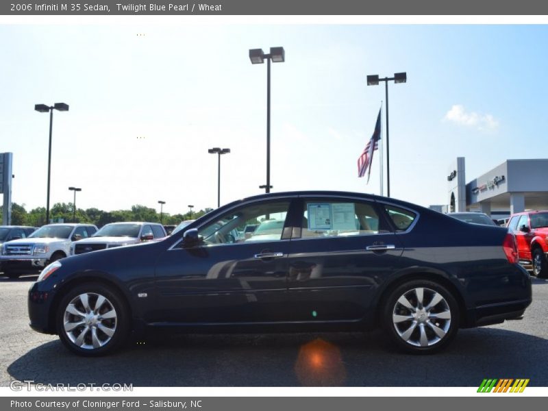 Twilight Blue Pearl / Wheat 2006 Infiniti M 35 Sedan