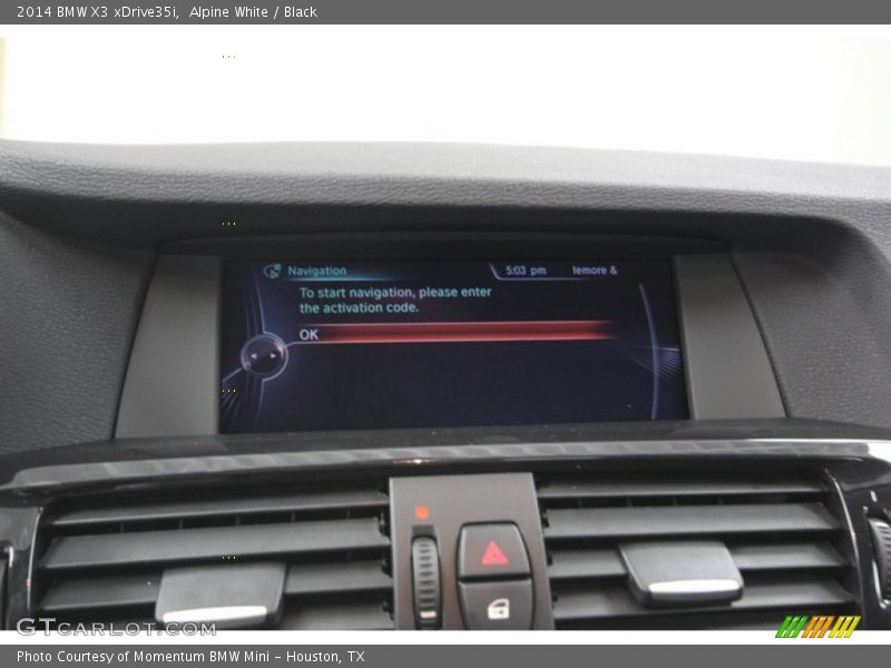 Alpine White / Black 2014 BMW X3 xDrive35i