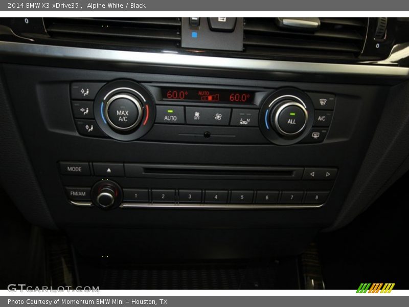 Alpine White / Black 2014 BMW X3 xDrive35i
