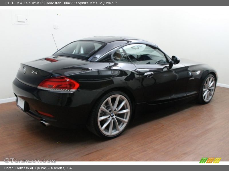 Black Sapphire Metallic / Walnut 2011 BMW Z4 sDrive35i Roadster