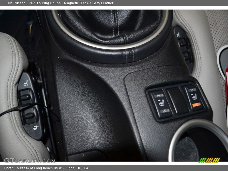 Magnetic Black / Gray Leather 2009 Nissan 370Z Touring Coupe