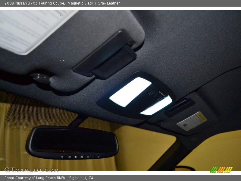 Magnetic Black / Gray Leather 2009 Nissan 370Z Touring Coupe