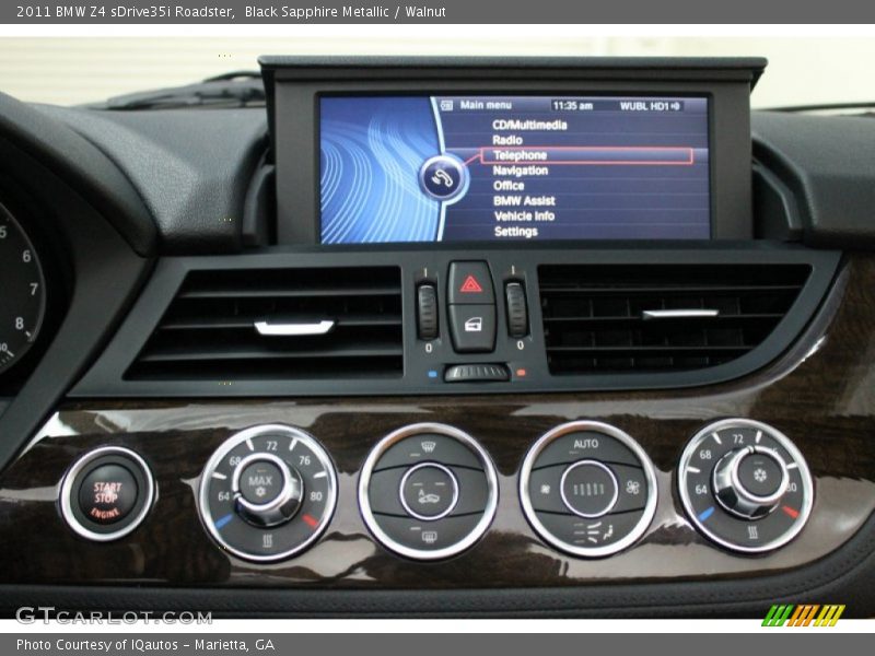 Controls of 2011 Z4 sDrive35i Roadster