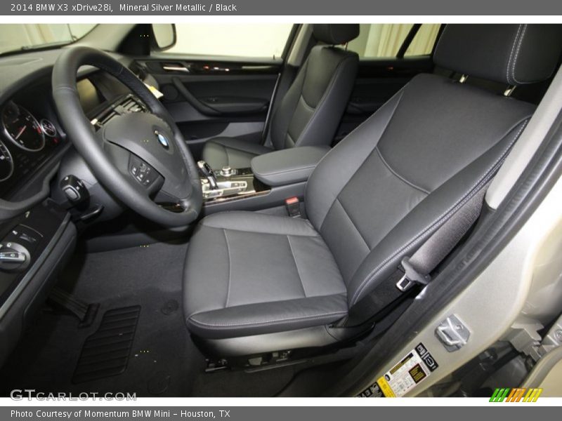 Front Seat of 2014 X3 xDrive28i