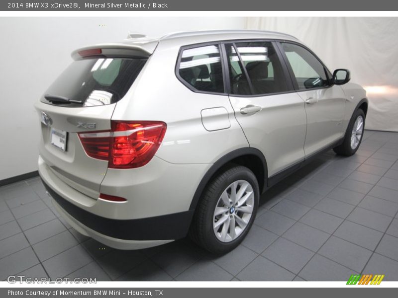 Mineral Silver Metallic / Black 2014 BMW X3 xDrive28i