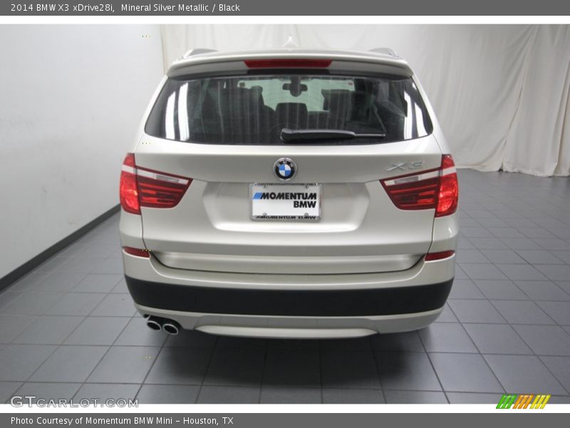Mineral Silver Metallic / Black 2014 BMW X3 xDrive28i