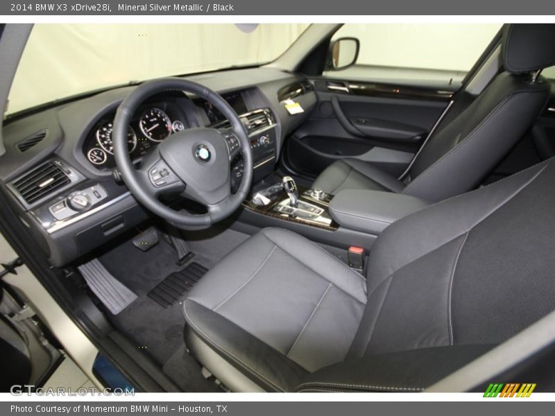 Black Interior - 2014 X3 xDrive28i 