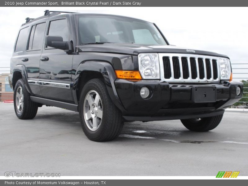 Brilliant Black Crystal Pearl / Dark Slate Gray 2010 Jeep Commander Sport