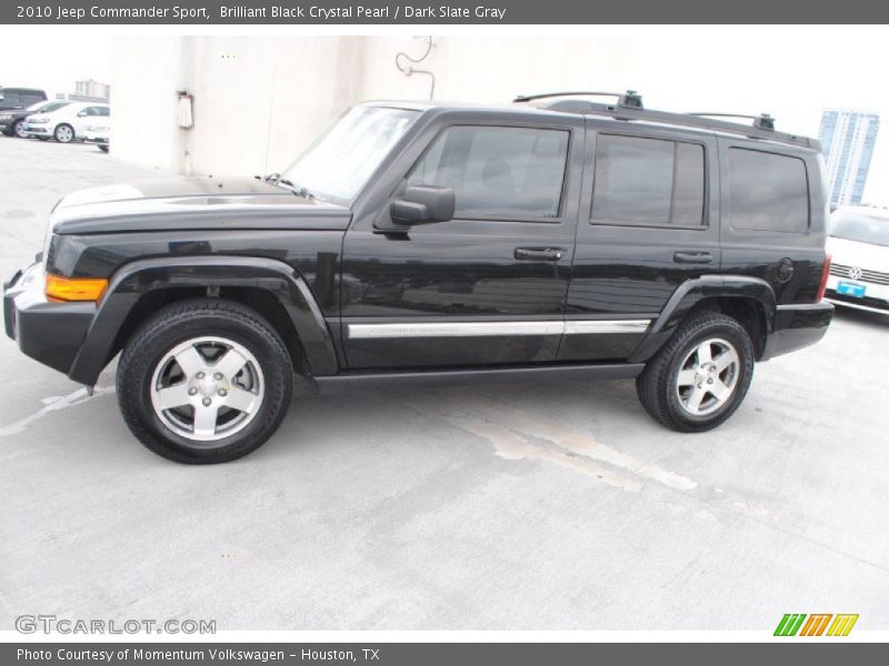 Brilliant Black Crystal Pearl / Dark Slate Gray 2010 Jeep Commander Sport