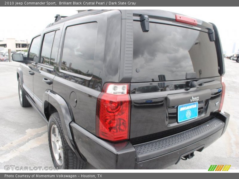 Brilliant Black Crystal Pearl / Dark Slate Gray 2010 Jeep Commander Sport