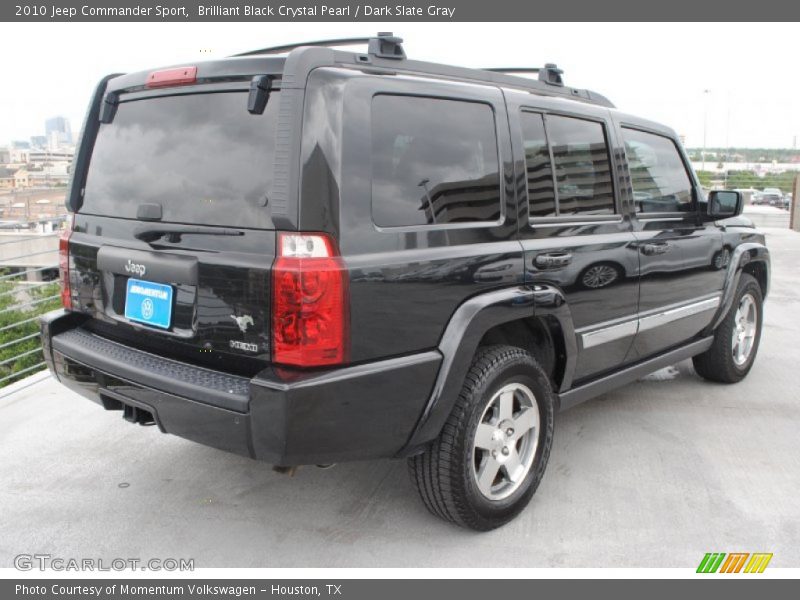 Brilliant Black Crystal Pearl / Dark Slate Gray 2010 Jeep Commander Sport
