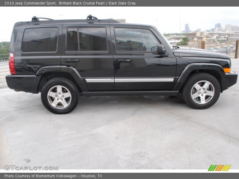 Brilliant Black Crystal Pearl / Dark Slate Gray 2010 Jeep Commander Sport