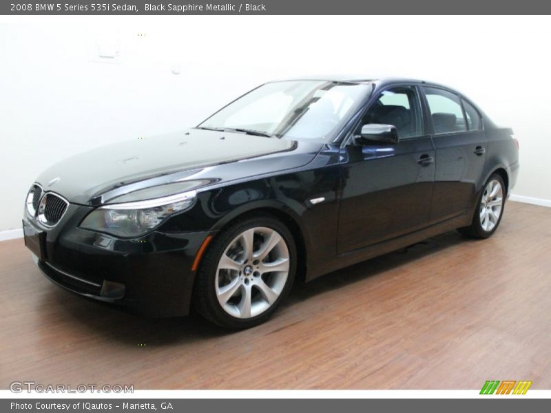 Black Sapphire Metallic / Black 2008 BMW 5 Series 535i Sedan