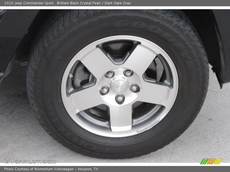 Brilliant Black Crystal Pearl / Dark Slate Gray 2010 Jeep Commander Sport
