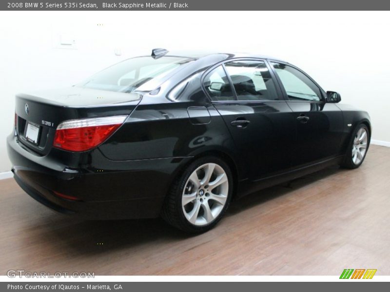 Black Sapphire Metallic / Black 2008 BMW 5 Series 535i Sedan