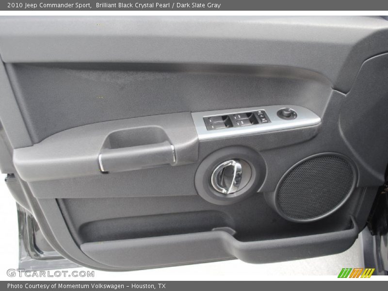 Brilliant Black Crystal Pearl / Dark Slate Gray 2010 Jeep Commander Sport