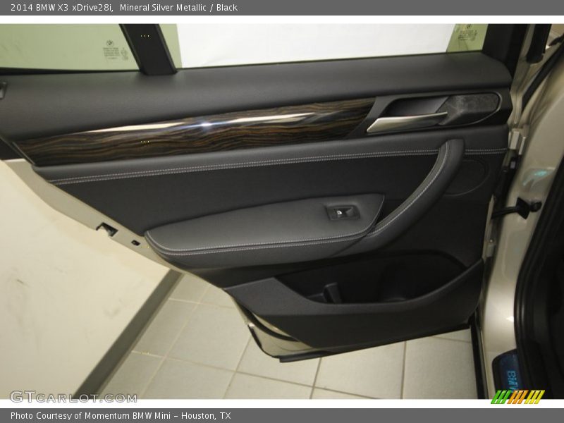 Mineral Silver Metallic / Black 2014 BMW X3 xDrive28i
