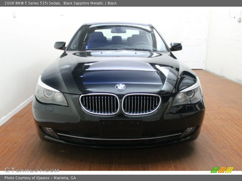 Black Sapphire Metallic / Black 2008 BMW 5 Series 535i Sedan