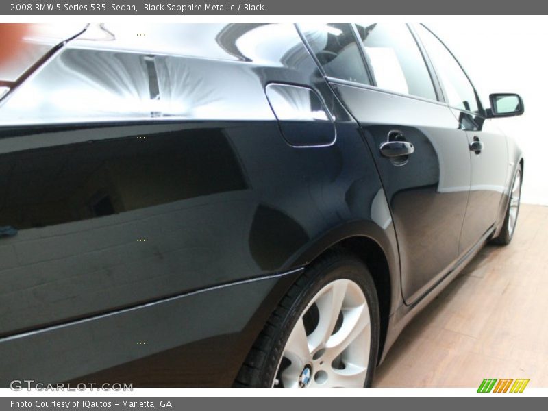 Black Sapphire Metallic / Black 2008 BMW 5 Series 535i Sedan