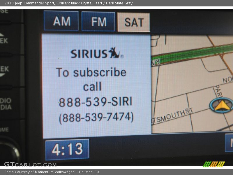 Brilliant Black Crystal Pearl / Dark Slate Gray 2010 Jeep Commander Sport