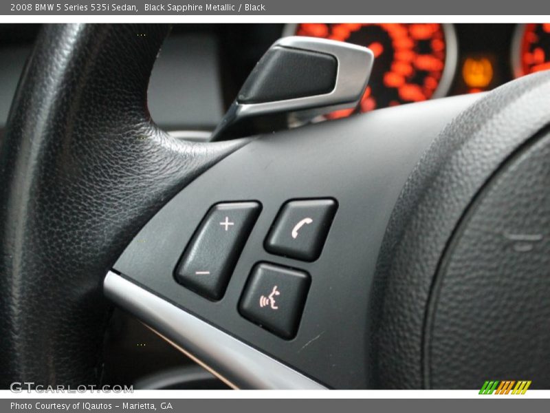 Black Sapphire Metallic / Black 2008 BMW 5 Series 535i Sedan