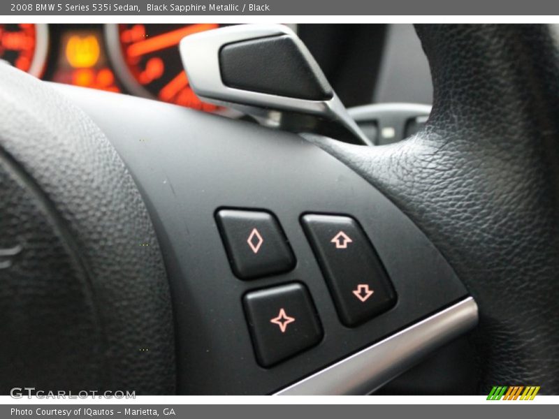 Black Sapphire Metallic / Black 2008 BMW 5 Series 535i Sedan