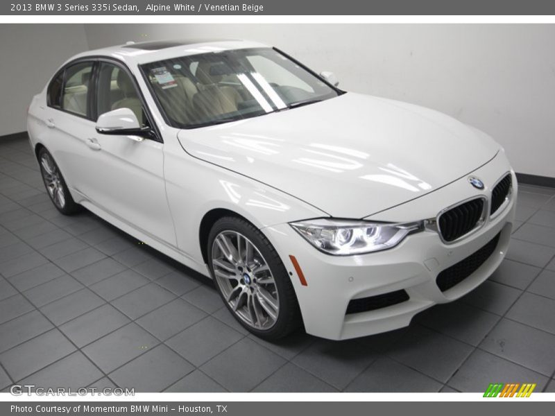 Alpine White / Venetian Beige 2013 BMW 3 Series 335i Sedan