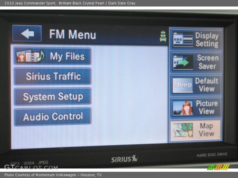 Brilliant Black Crystal Pearl / Dark Slate Gray 2010 Jeep Commander Sport