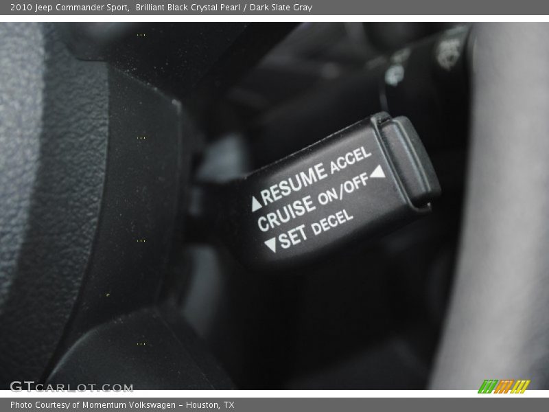 Brilliant Black Crystal Pearl / Dark Slate Gray 2010 Jeep Commander Sport