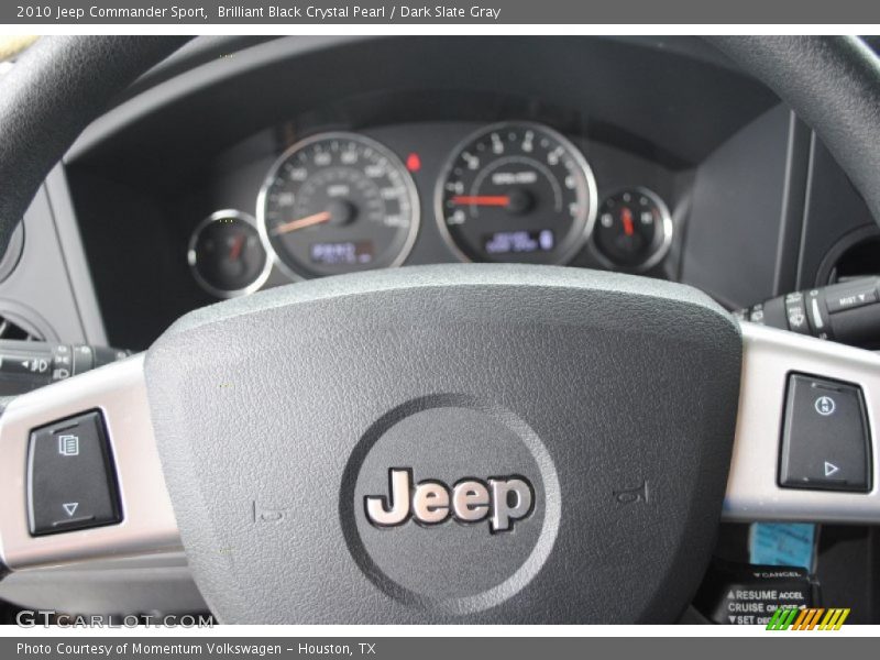 Brilliant Black Crystal Pearl / Dark Slate Gray 2010 Jeep Commander Sport