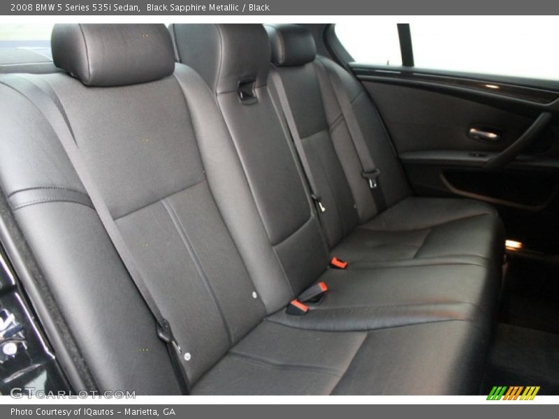 Black Sapphire Metallic / Black 2008 BMW 5 Series 535i Sedan
