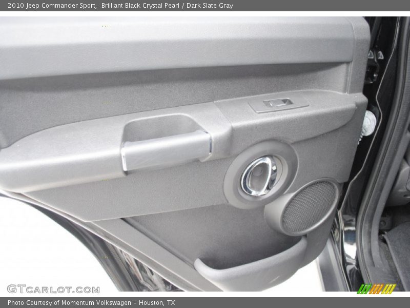 Brilliant Black Crystal Pearl / Dark Slate Gray 2010 Jeep Commander Sport