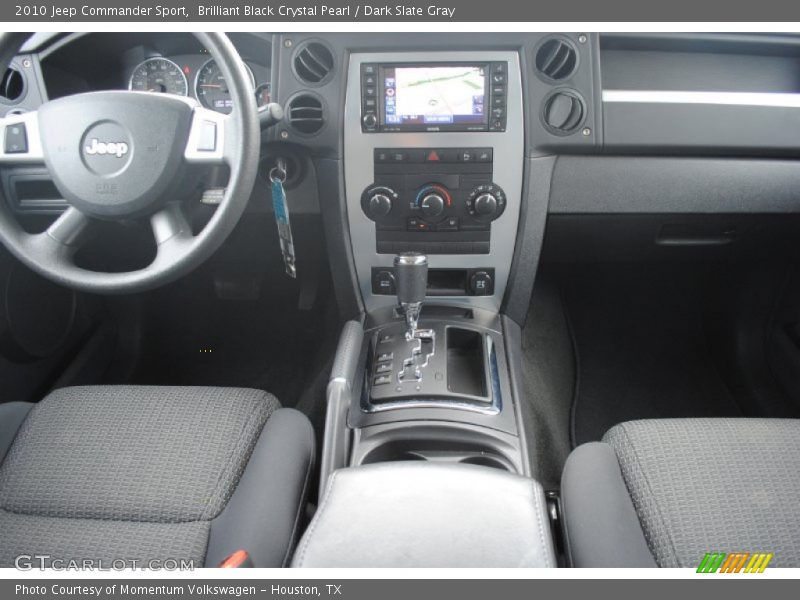 Brilliant Black Crystal Pearl / Dark Slate Gray 2010 Jeep Commander Sport
