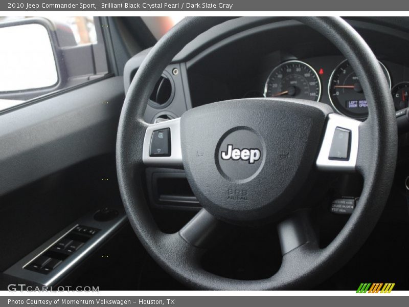 Brilliant Black Crystal Pearl / Dark Slate Gray 2010 Jeep Commander Sport